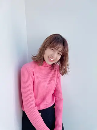 ミディアム ボブ/ミディアム 親しみやすさ/さくらのヘアスタイル