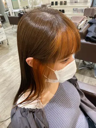 セミロング 前橋 姫奈のヘアスタイル