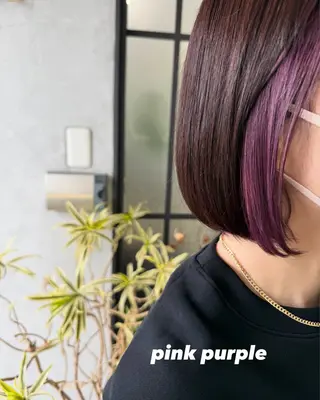 ショート ヤマダレナ/個室/ 透明感艶カラー😽✨のヘアスタイル