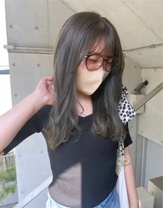 ロング カラー 暖色カラー/ピンク カラー/HARUKAのヘアスタイル