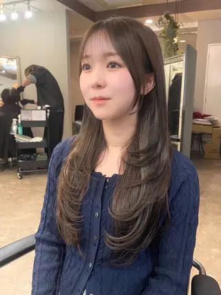 ロング カラー YUSUKE レイヤーカットカラーのヘアスタイル