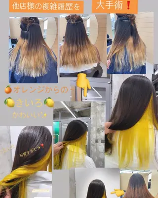 ロング カラー パーマ ヘアアレンジ メンズ キッズ ネイル マツエク・マツパ MEGUMI megumiのヘアスタイル