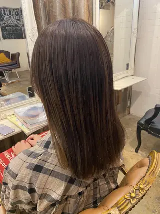 セミロング カラー stylist🎨 aye牧野莉香のヘアスタイル