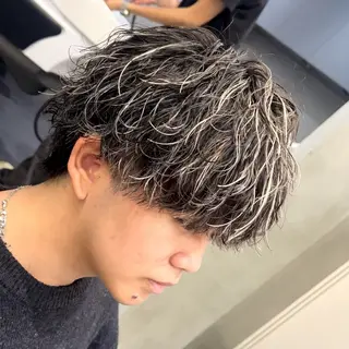 カラー パーマ メンズ 川口 翔太郎（fifth）のヘアスタイル