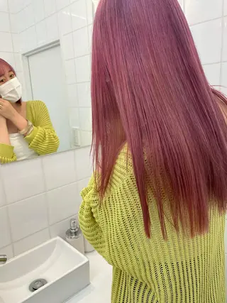 セミロング カラー パーマ 💖美髪矯正💖 辻未侑のヘアスタイル