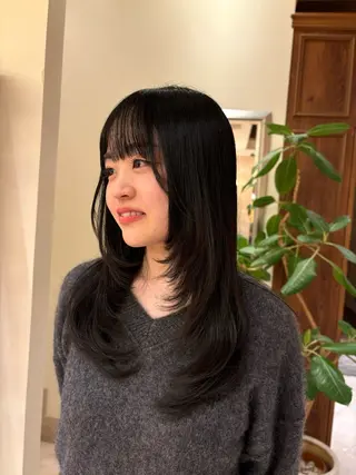 セミロング 【カット】 根本翔太のヘアスタイル