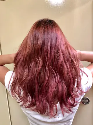 セミロング カラー レイヤーカット匠 イソザキノリユキのヘアスタイル