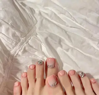 ショート めぐみのネイルサロン スタッフ練習のネイルデザイン