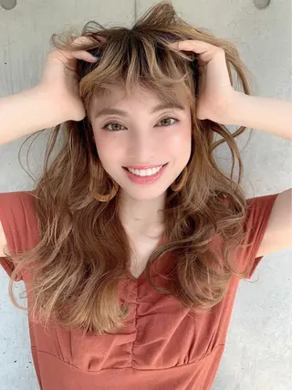 ロング カラー カラー指名NO.1 🌈Neneのヘアスタイル