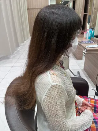 ロング カラー 🐈‍⬛SARA🎀 縮毛矯正のヘアスタイル