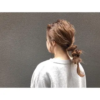 セミロング ヘアアレンジ mayu ○のヘアスタイル