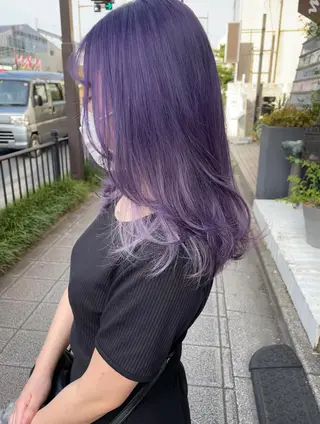 ロング カラー 【完全個室】髪質改善 暖色カラー/山崎唯奈のヘアスタイル