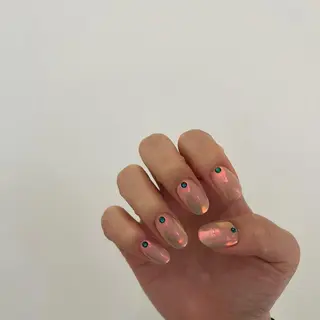 ネイル パラあり！フィルイン 美フォルムのネイルデザイン