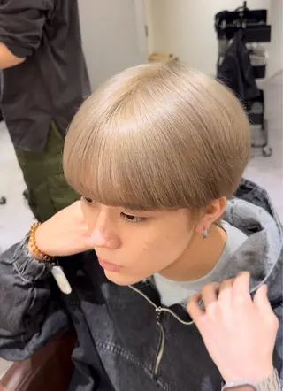 カラー メンズ 雪音/美髪縮毛矯正 /ニュアンスパーマのヘアスタイル