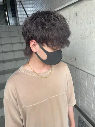 カラー メンズ 大阪美容師 井上智博のヘアスタイル