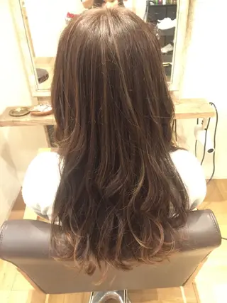ロング 青木 啓輔のヘアスタイル