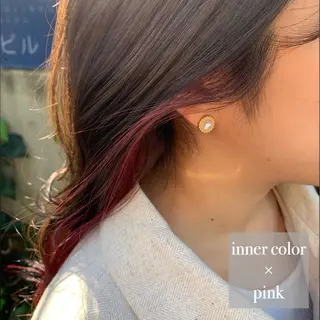 セミロング カラー 溝口 恭章のヘアスタイル