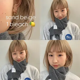 カラー 🎗️ブリーチ 🎗️ダブルカラーのヘアスタイル