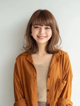 ミディアム ✂ショートボブ専門 津川里緒✨️のヘアスタイル