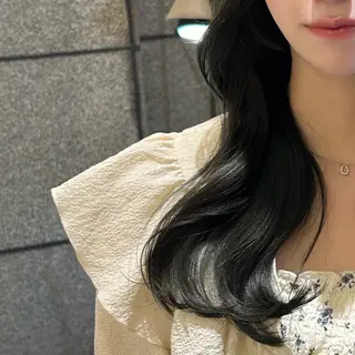 ロング カラー 🇰🇷韓国スタイル /束間まつげ🎀ミキのヘアスタイル