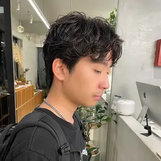 パーマ メンズ 【メンズ特化】 イマダナツミのヘアスタイル