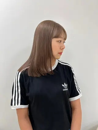 ミディアム ヘアアレンジ/ベー ジュchiakiのヘアスタイル