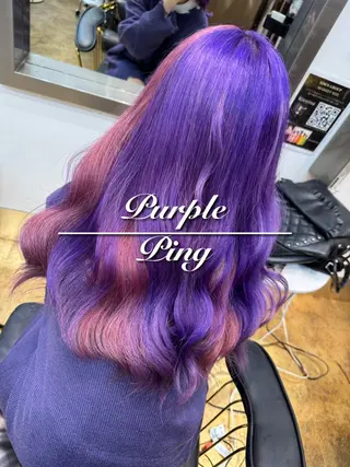 セミロング Yurina ブリーチ特化のヘアスタイル