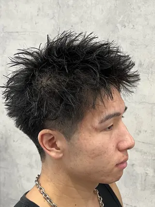 ショート パーマ メンズ メンズ特化パーマ &カラー🔥小倉大和のヘアスタイル