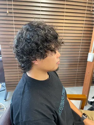 パーマ メンズ ｼﾉｻﾞｷ ｷﾅのヘアスタイル