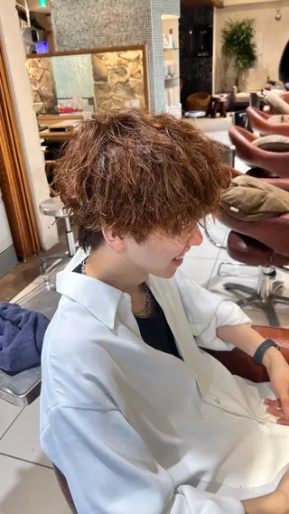 パーマ メンズ 新宿/メンズパーマ/ メンズ特化/和田瑞生のヘアスタイル