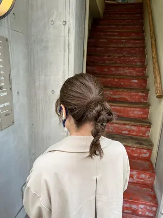 セミロング カラー ヘアアレンジ 「sumi」 AMIのヘアスタイル