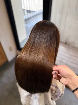 ロング パーマ 髪質改善&縮毛矯正 カット/soyaのヘアスタイル