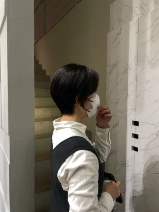 ショート ミユ/ショート/ カットモデル/名東区のヘアスタイル