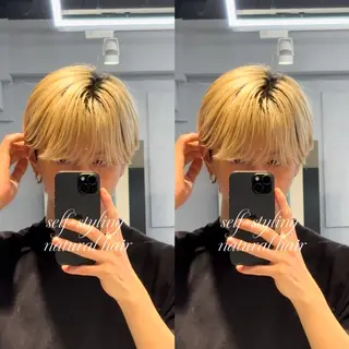 ミディアム カラー メンズ 渋谷✨メンズ特価✨ 泉　龍之介のヘアスタイル