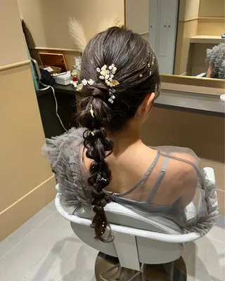 ロング ヘアアレンジ 🫧tomoka 透明感カラー🫧のヘアスタイル