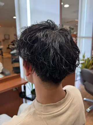 ショート パーマ メンズ ✨marl. 山下響生✨のヘアスタイル