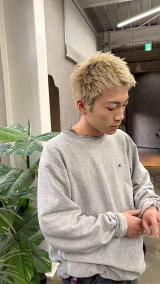 カラー メンズ パーマスタイル特化◎ 永戸圭汰のヘアスタイル