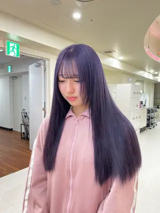 セミロング カラー 💟RINNA 艶カラー💟のヘアスタイル