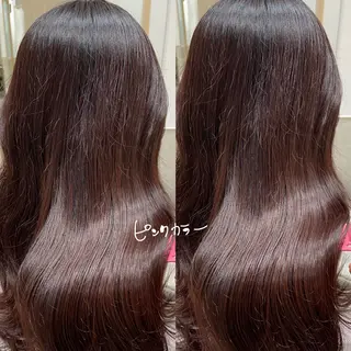 ロング カラー しみず さきのヘアスタイル