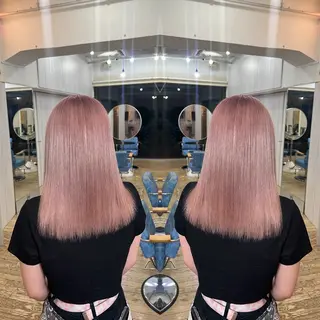 ミディアム カラー 💎ハイトーン/艶 カラー モエカ💎のヘアスタイル