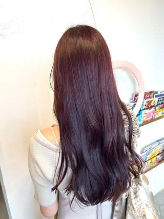 ロング カラー 藤間 帆乃夏（とうまほのかのヘアスタイル