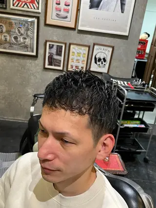 パーマ メンズ 大西 完弥のヘアスタイル