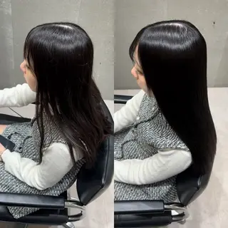 セミロング カラー 髪質改善ヘアケア 艶髪特化/上田のヘアスタイル