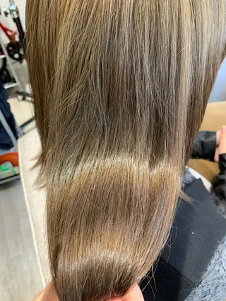 セミロング カラー ヘアアレンジ 韓国hair🦋 Nanaのヘアスタイル