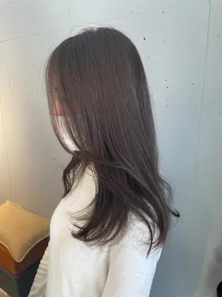ロング カラー 東 みのりのヘアスタイル