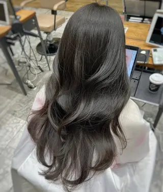 ロング パーマ 💍新宿ショート 💍岩田莉奈のヘアスタイル