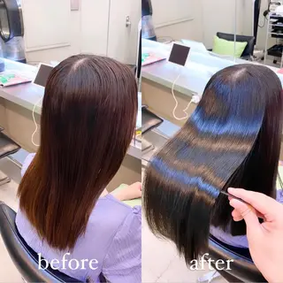 セミロング カラー パーマ 艶髪と透明感を ‼️/若林のヘアスタイル