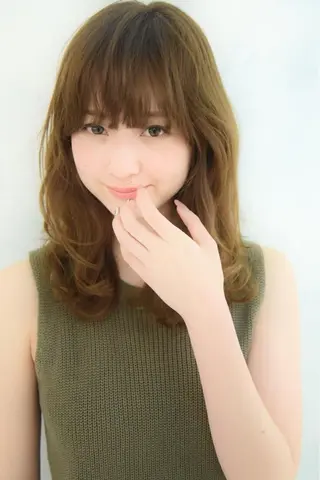 セミロング カラー パーマ ヘアアレンジ メンズ キッズ ネイル マツエク・マツパ EnBlesS西宮 マンツーマン神道有基のヘアスタイル
