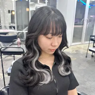ミディアム カラー ヘアアレンジ 🎀モテ暖色× エクステ🎀あかりのヘアスタイル