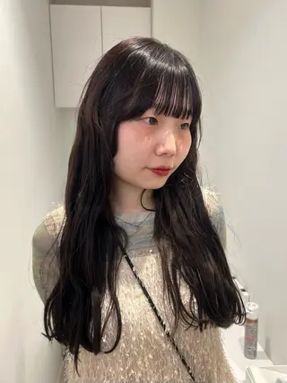 ロング カラー ハルカ 透明感カラー 美髪縮毛矯正🥣のヘアスタイル